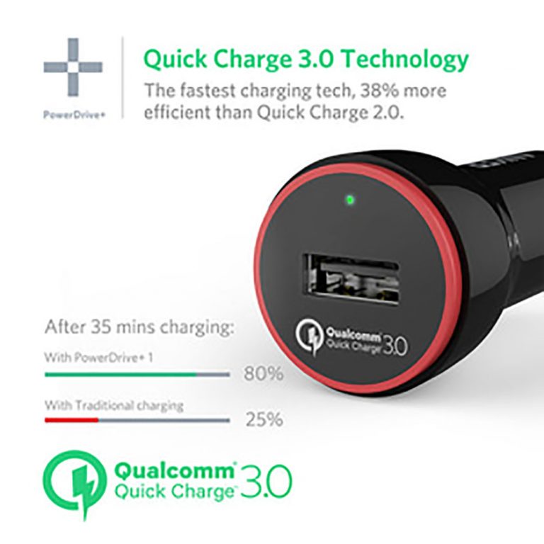 شارژر فندکی انکر Quick Charge مدل  PowerDrive+ 1