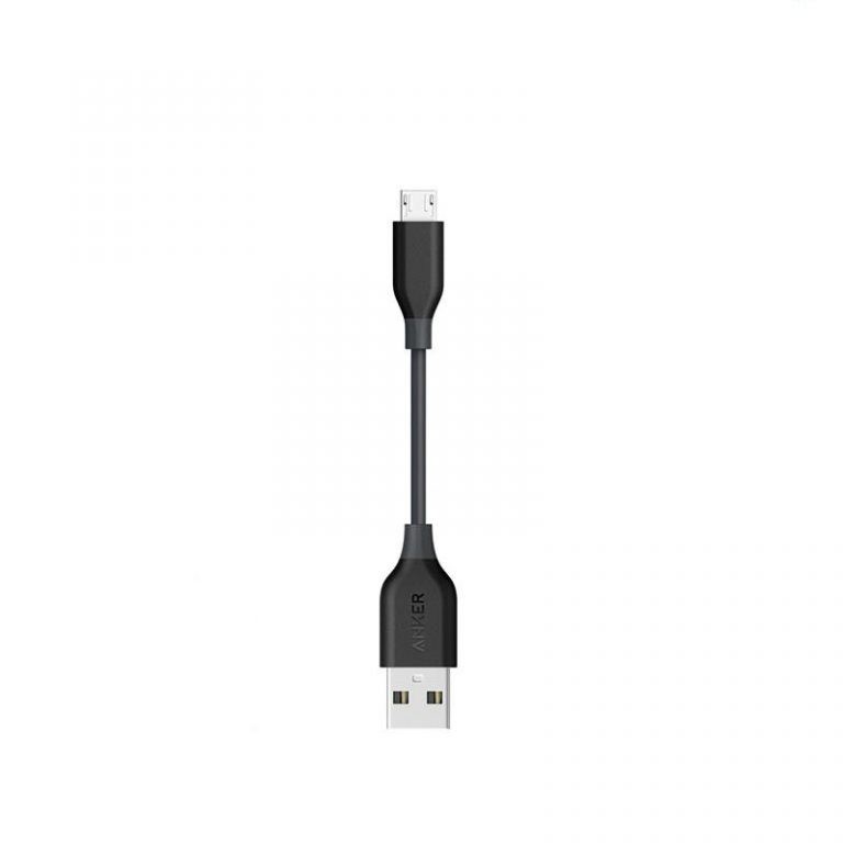 کابل شارژ 10 سانتی‌متری انکر Powerline Micro USB مدل A8135