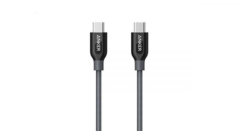کابل تبدیل USB-C به USB-C انکر مدل A8187 Powerline Plus طول 0.9 متر