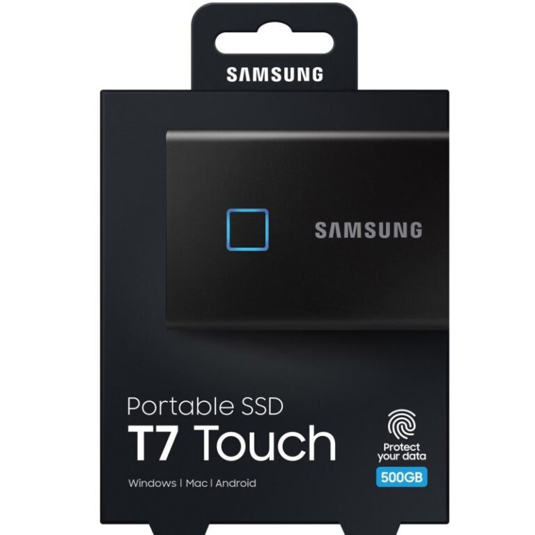 حافظه SSD اکسترنال سامسونگ مدل T7 Touch ظرفیت 500 گیگابایت