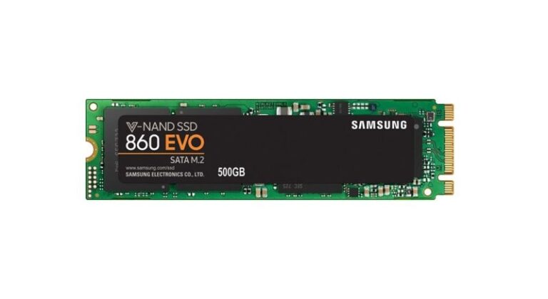 حافظه SSD سامسونگ مدل Evo 860 M.2 ظرفیت 500 گیگابایت