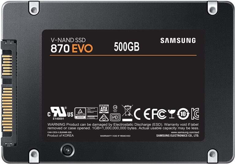 حافظه SSD سامسونگ مدل 870 Evo ظرفیت 500گیگابایت