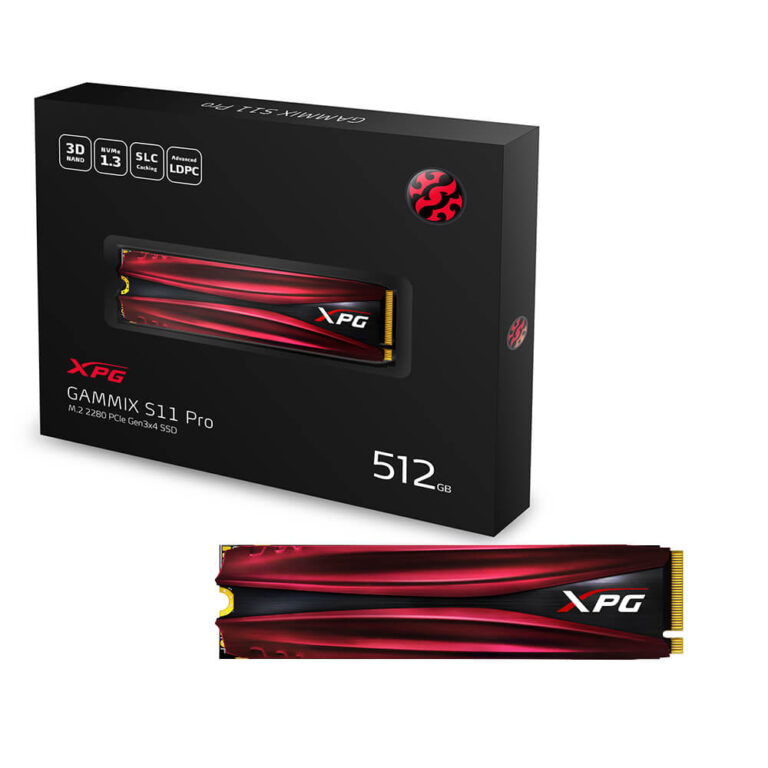 حافظه SSD ای دیتا مدل XPG GAMMIX S11 PRO ظرفیت 512 گیگابایت